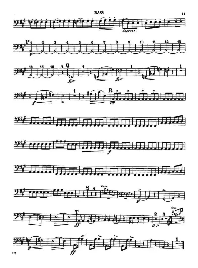 TROUT QUINTET（鳟鱼五重奏）（BASS分谱）