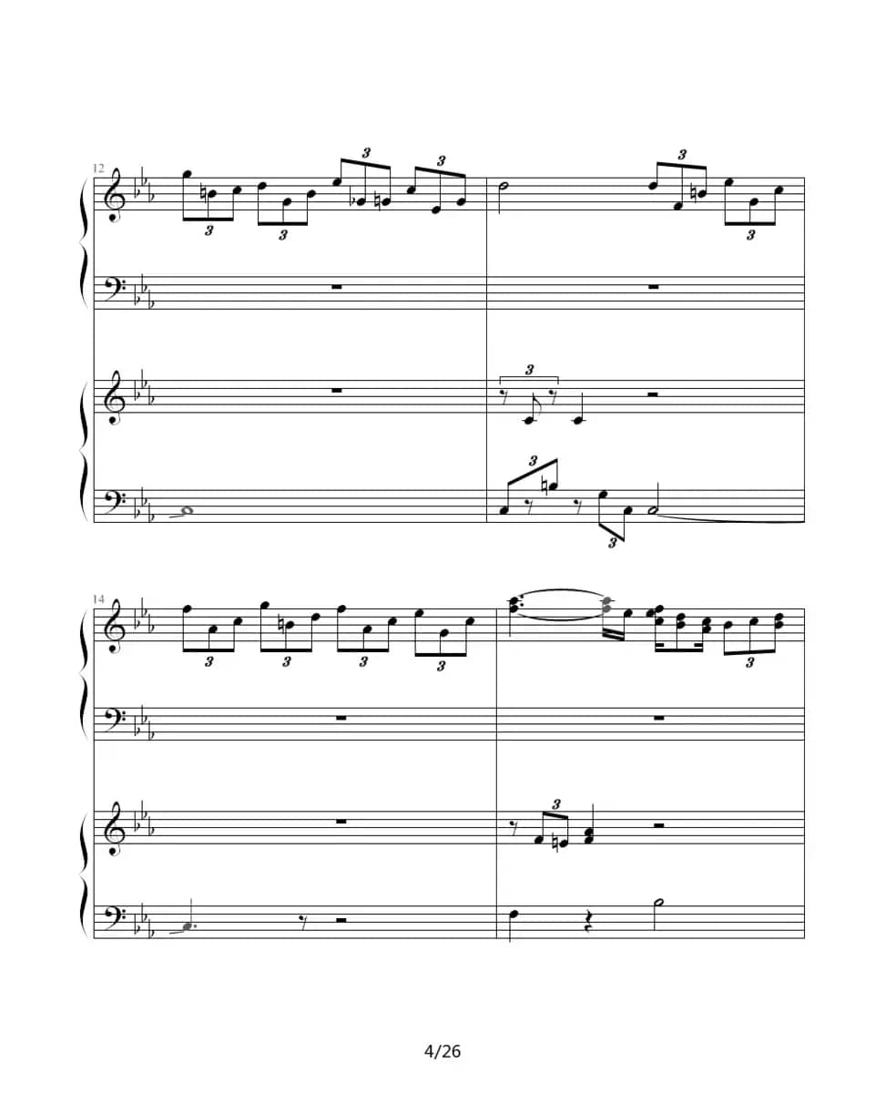 ココロの音（双钢琴）