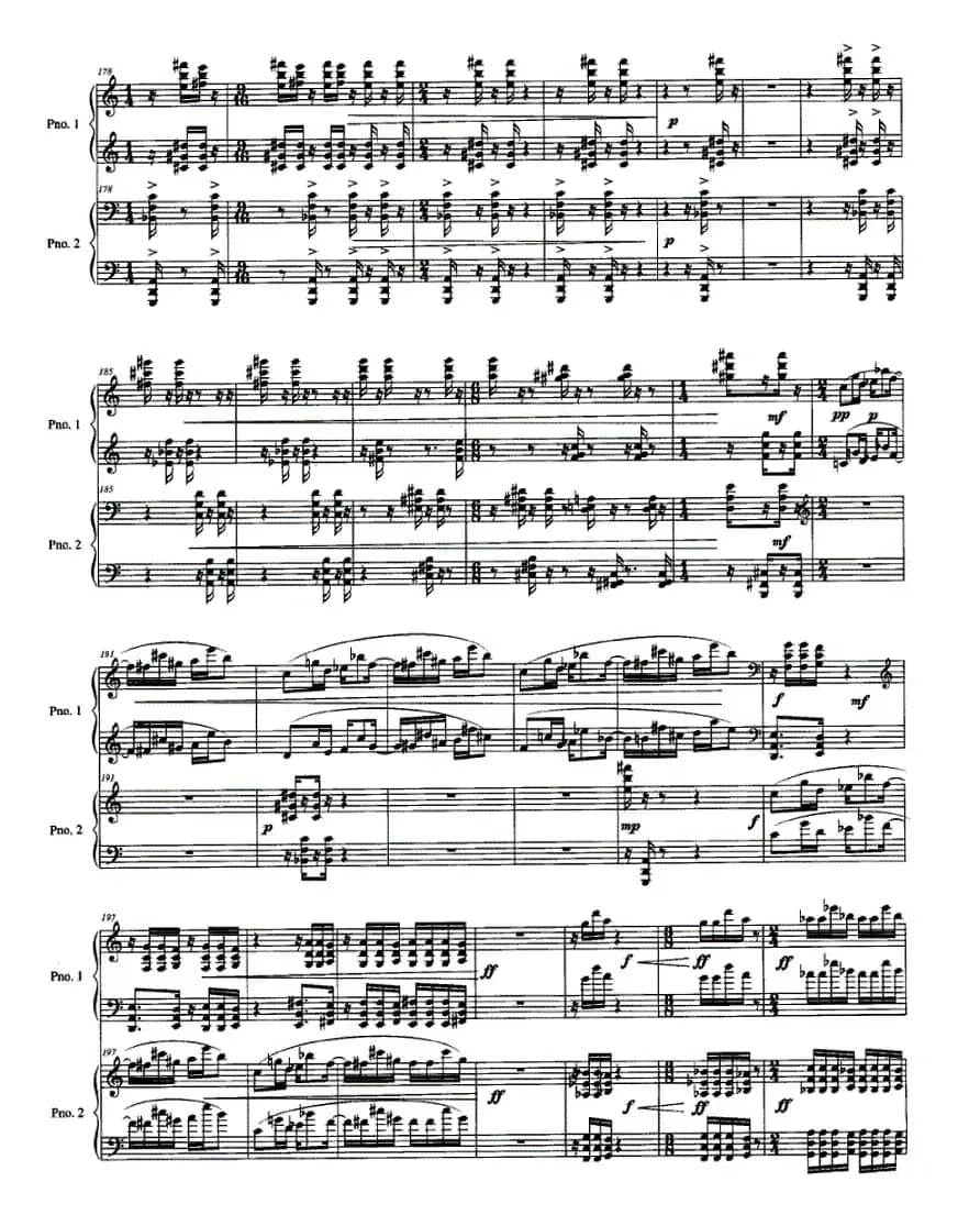 双簧（为双钢琴而作）