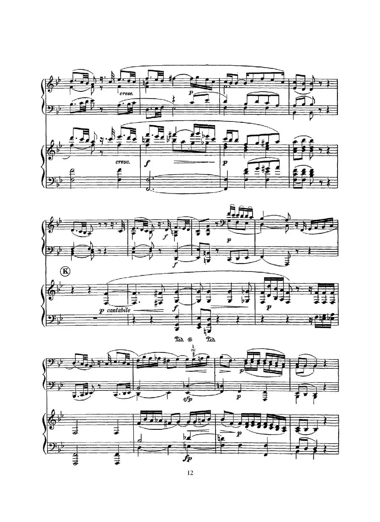 根据21首钢琴奏鸣曲改编的双钢琴版钢琴奏鸣曲四首(第一首)