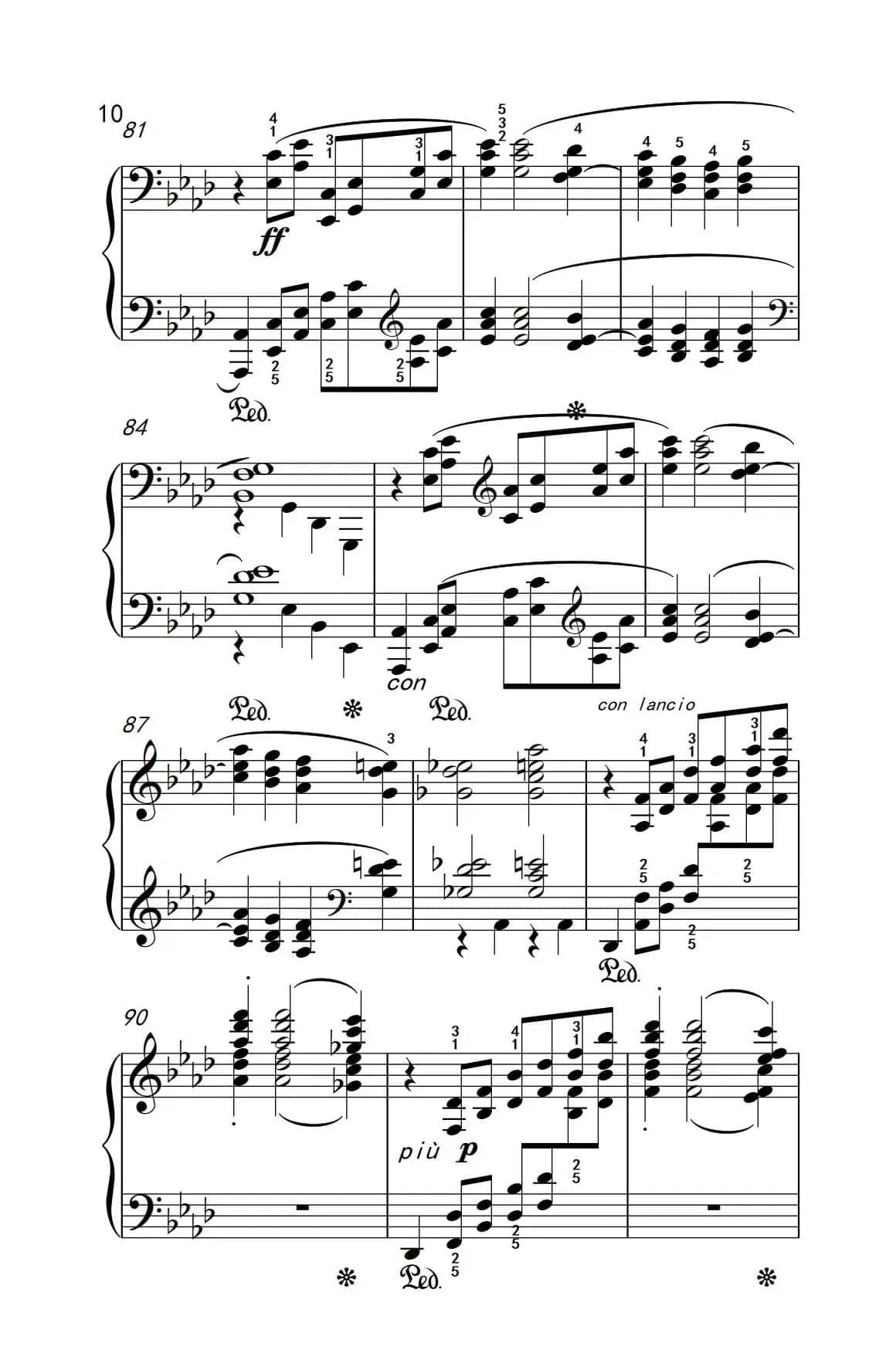 莫什科夫斯基 钢琴练习曲（第十三首）