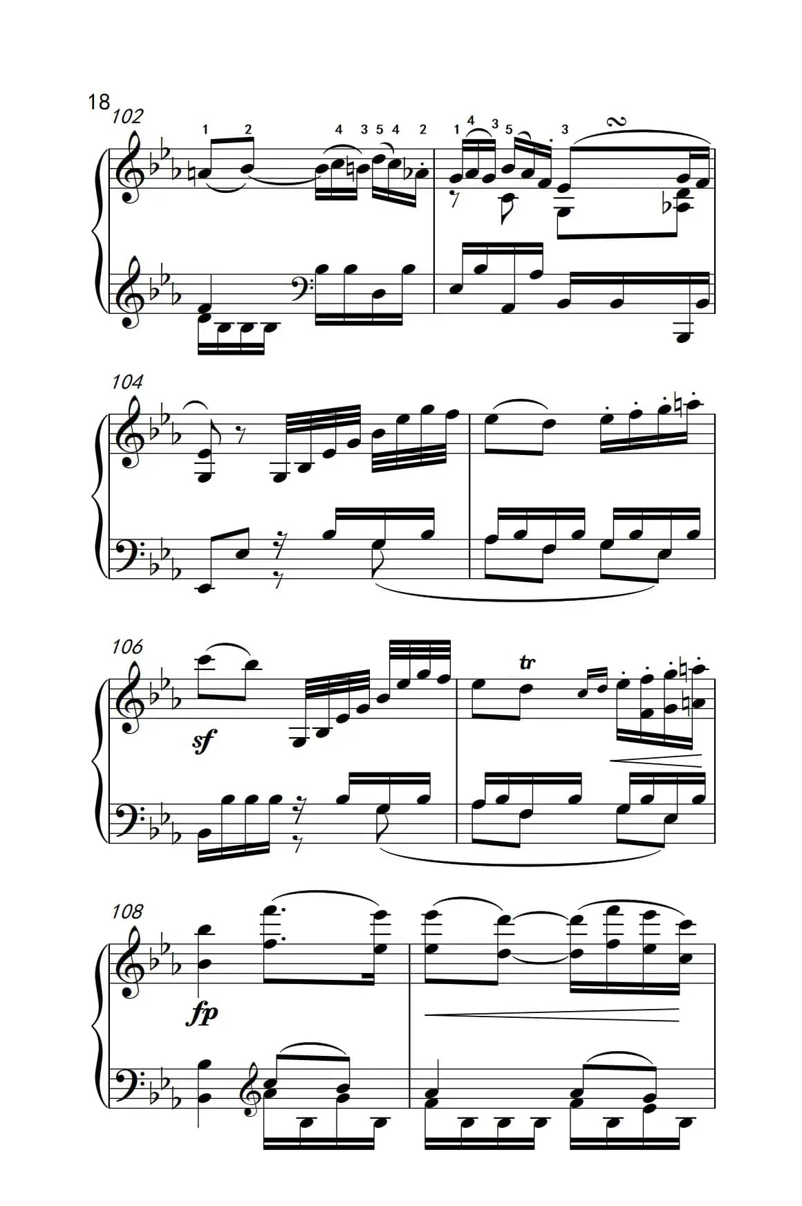 奏鸣曲 Opus 7 第四乐章（贝多芬奏鸣曲集 2）