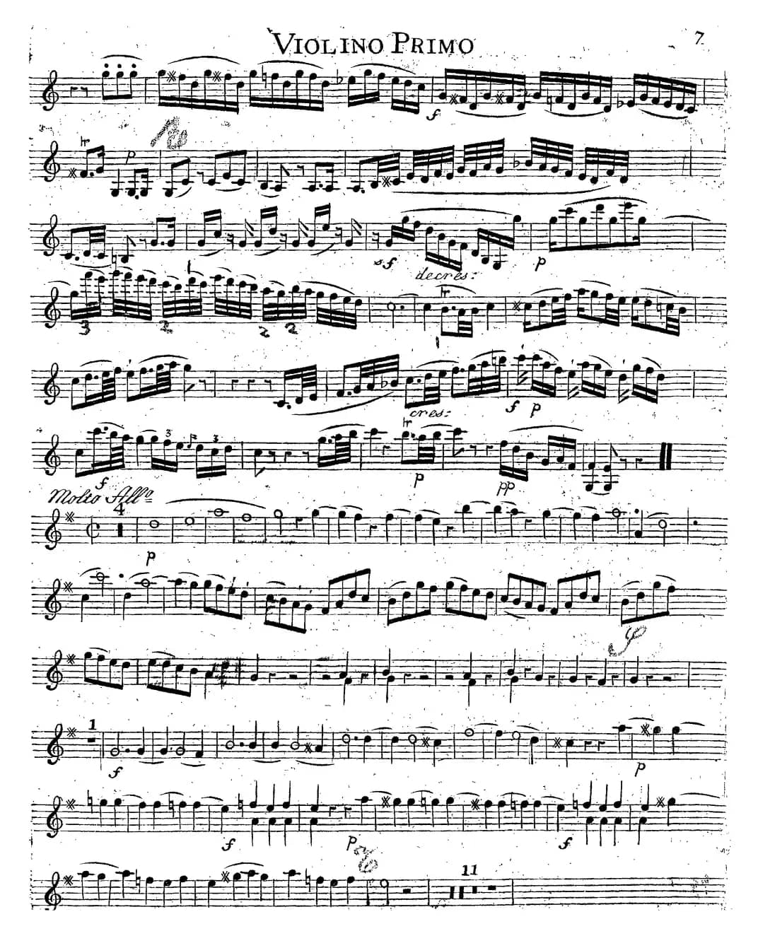 Mozart《Quartet No.14 in G Major,K.387》（Violin 1分谱）