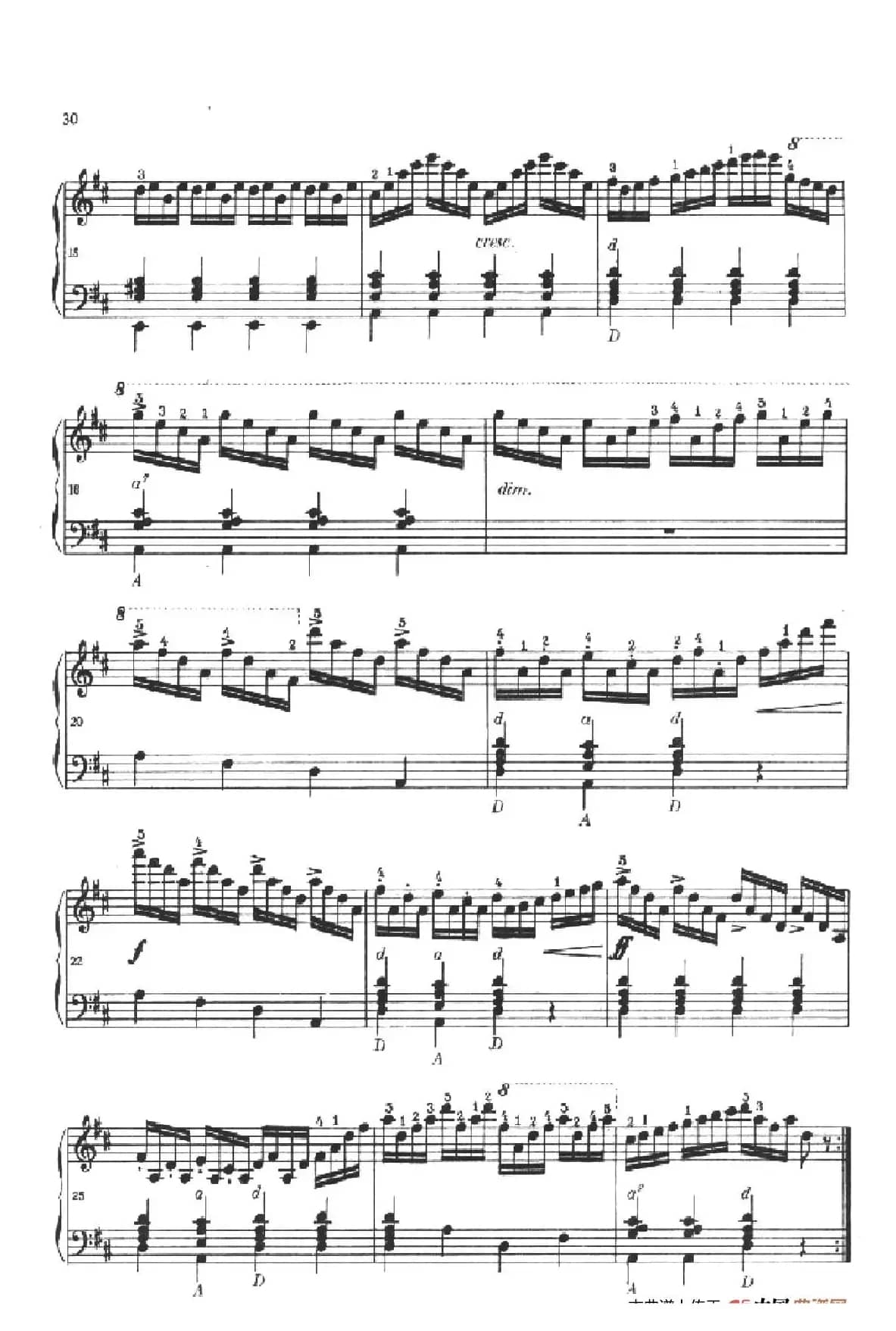 《车尔尼手风琴练习曲集》第Ⅱ册（第10——14首）