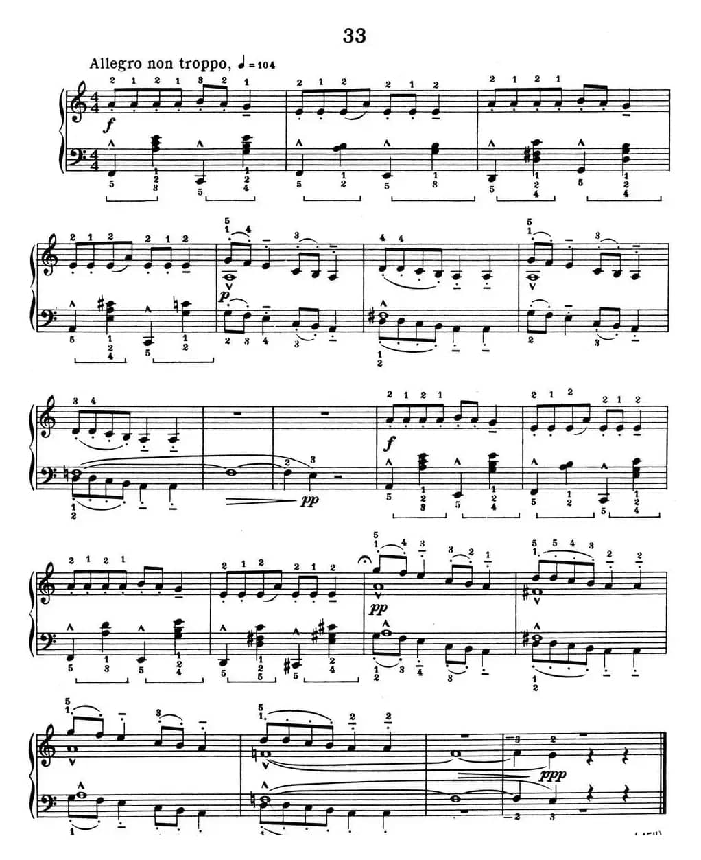 For Children Sz.42（献给孩子们·33）