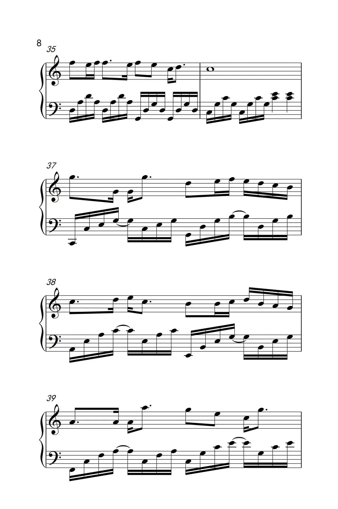 被风吹过的夏天（《弹吧音教》制谱版）