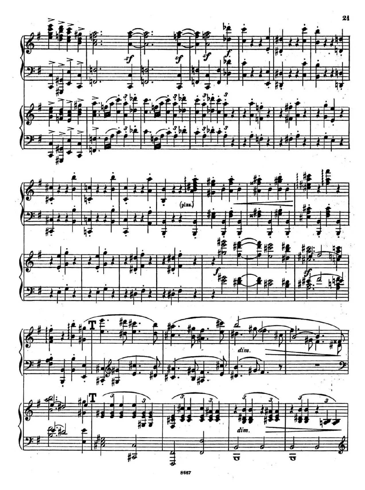 Symphony No.4 in e Minor Op.98（e小调第四交响曲·双钢琴）