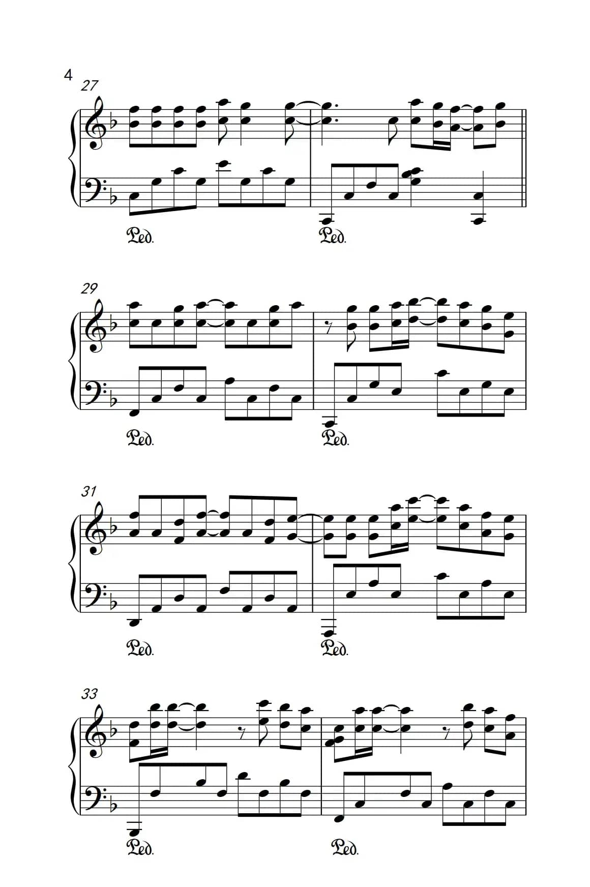 小幸运（《弹吧音教》制谱版）