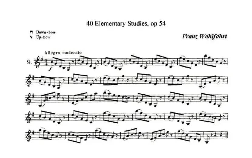 40首小提琴初级技巧练习曲之九