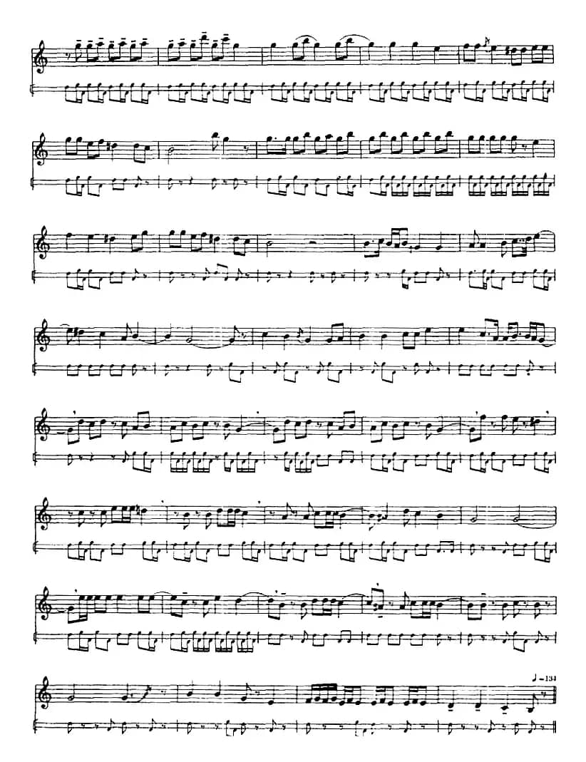 十二木卡姆：Ⅹ 纳瓦木卡姆 481——488（主旋律谱）