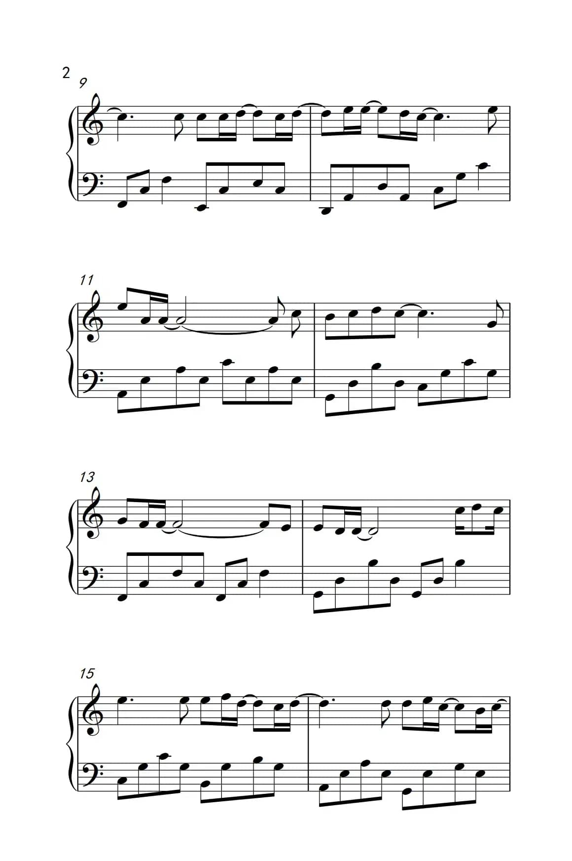 爱转角（《弹吧音教》制谱）