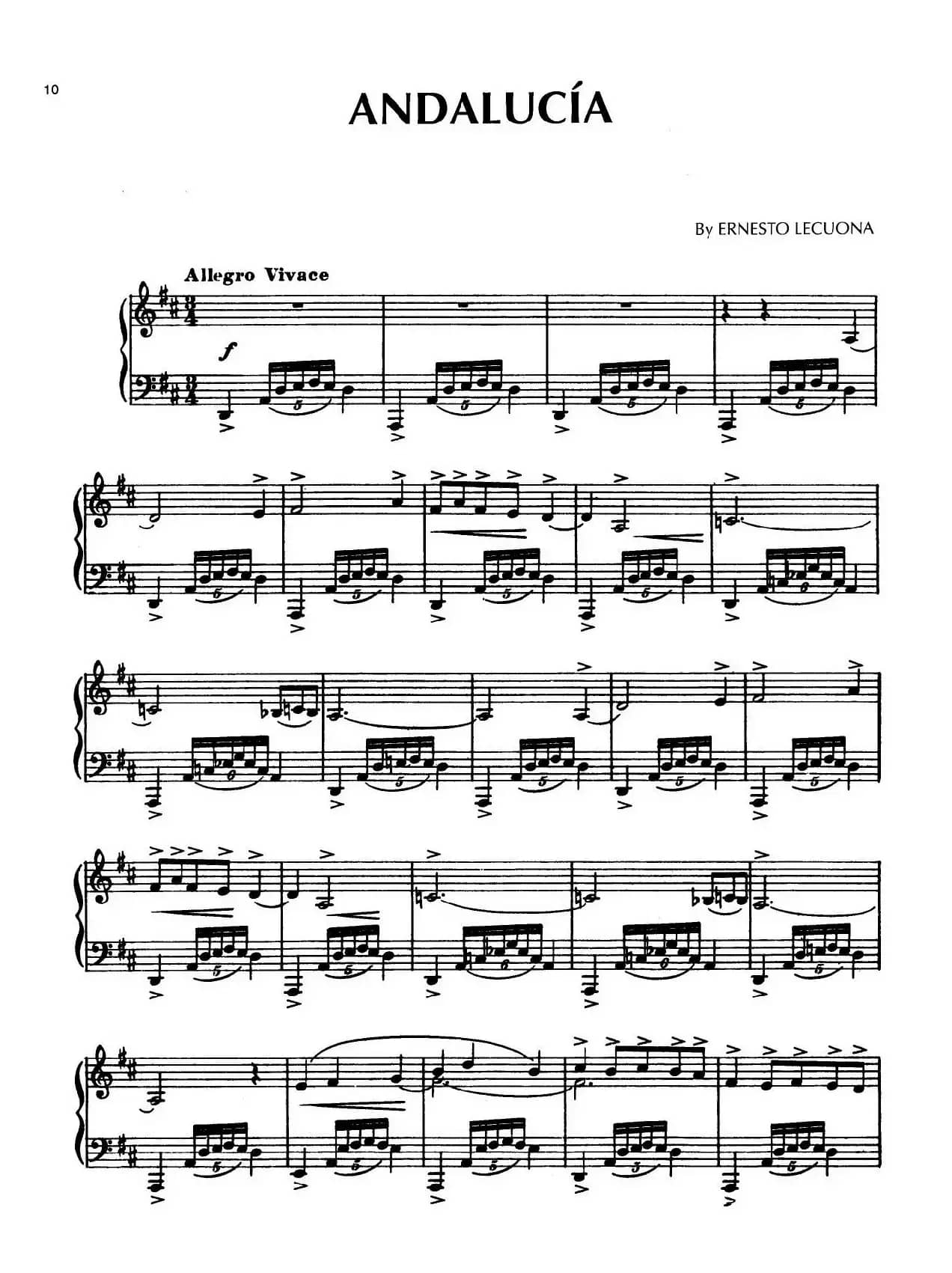 安达卢希亚组曲：Andalucia