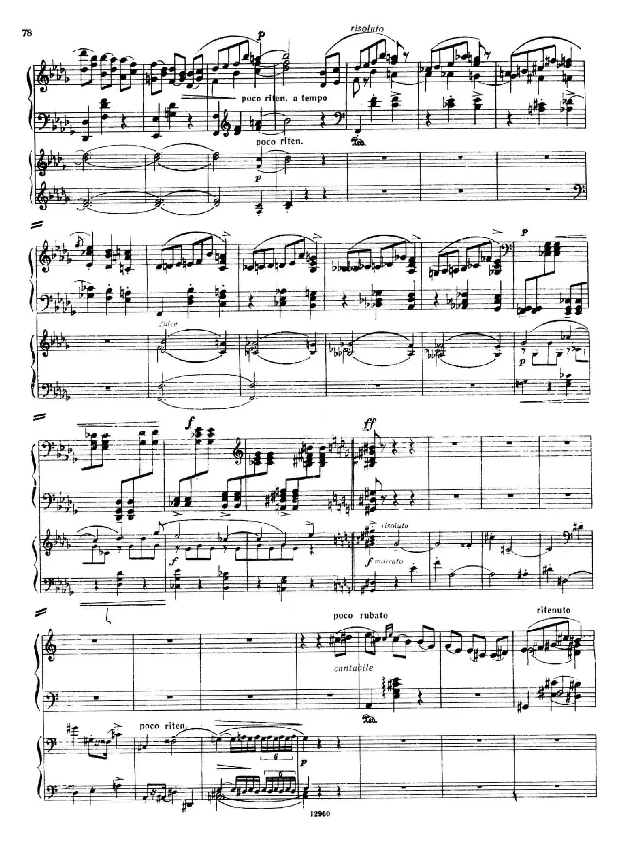 Piano Concerto No.2 in c Minor Op.50（c小调第二钢琴协奏曲·Ⅲ·双钢琴）