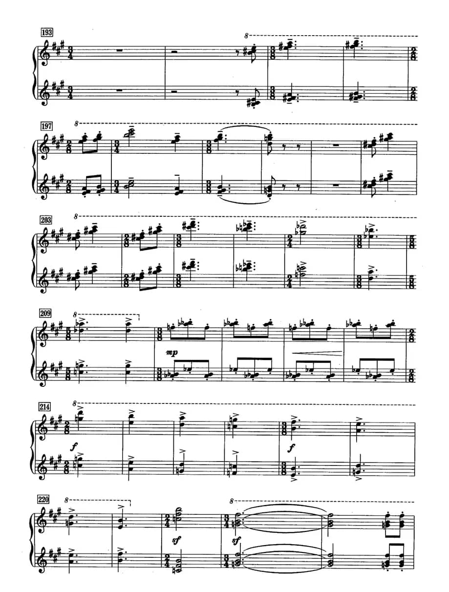 城市舞曲（四手联弹）