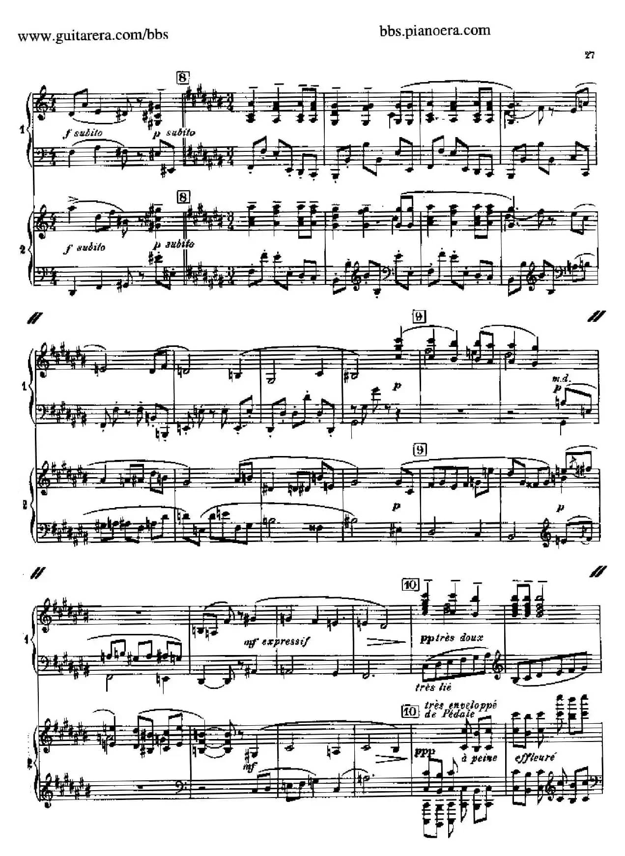 Sonata for Two Pianos（双钢琴奏鸣曲）