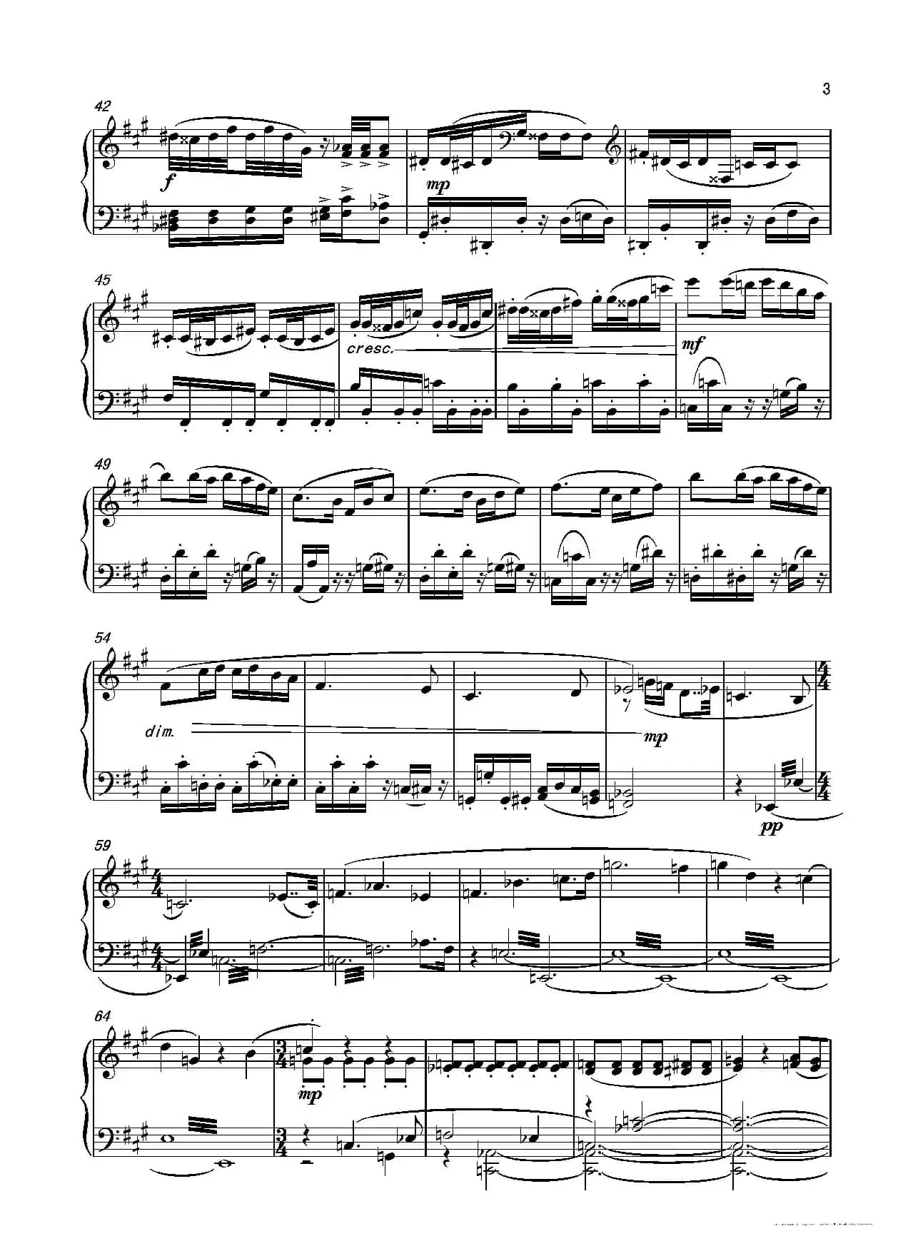 第六钢琴奏鸣曲Piano Sonata No.6（单乐章）