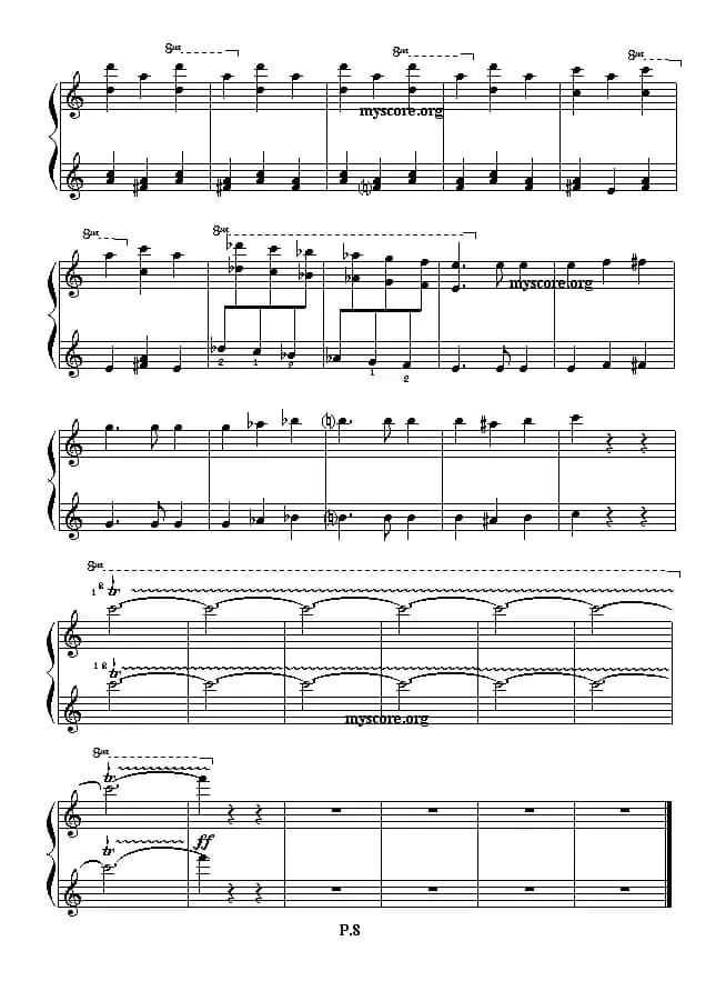 艾金娜与马塞拉涅尼亚双人舞（四手联弹之一）