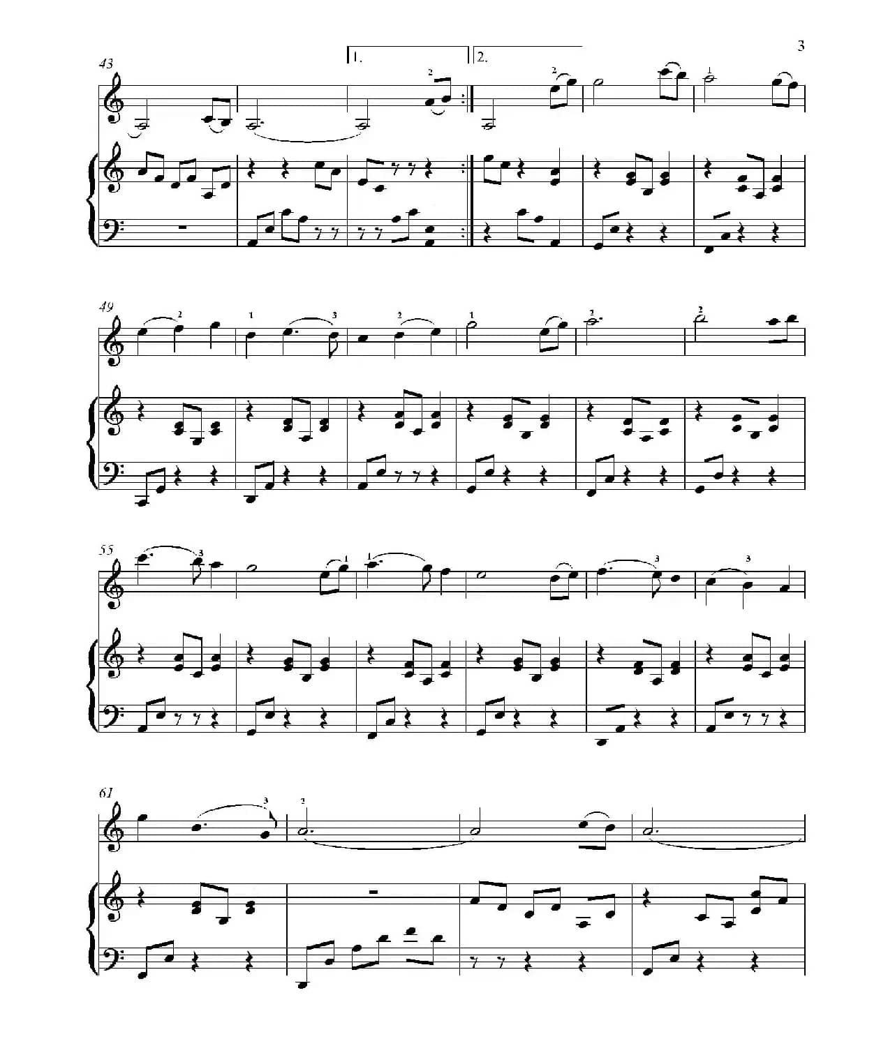 Sad Rommance for Beginning Violin（小提琴+钢琴伴奏）