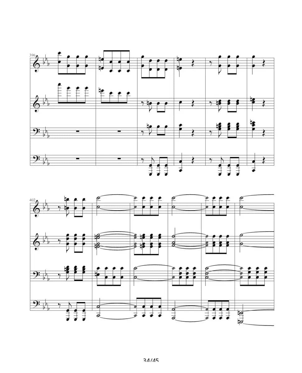 命运交响曲（四手联弹）