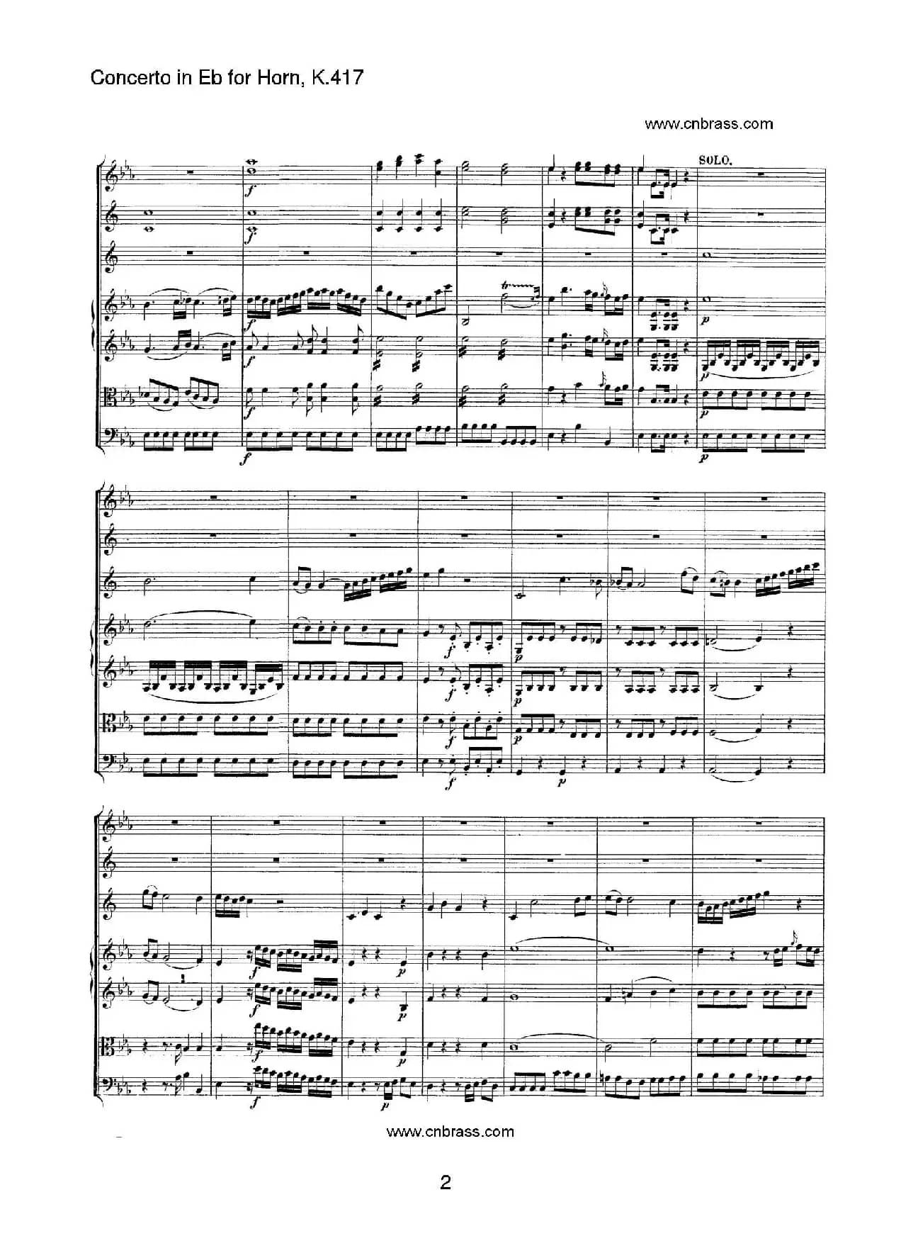 圆号协奏曲（作品K417）