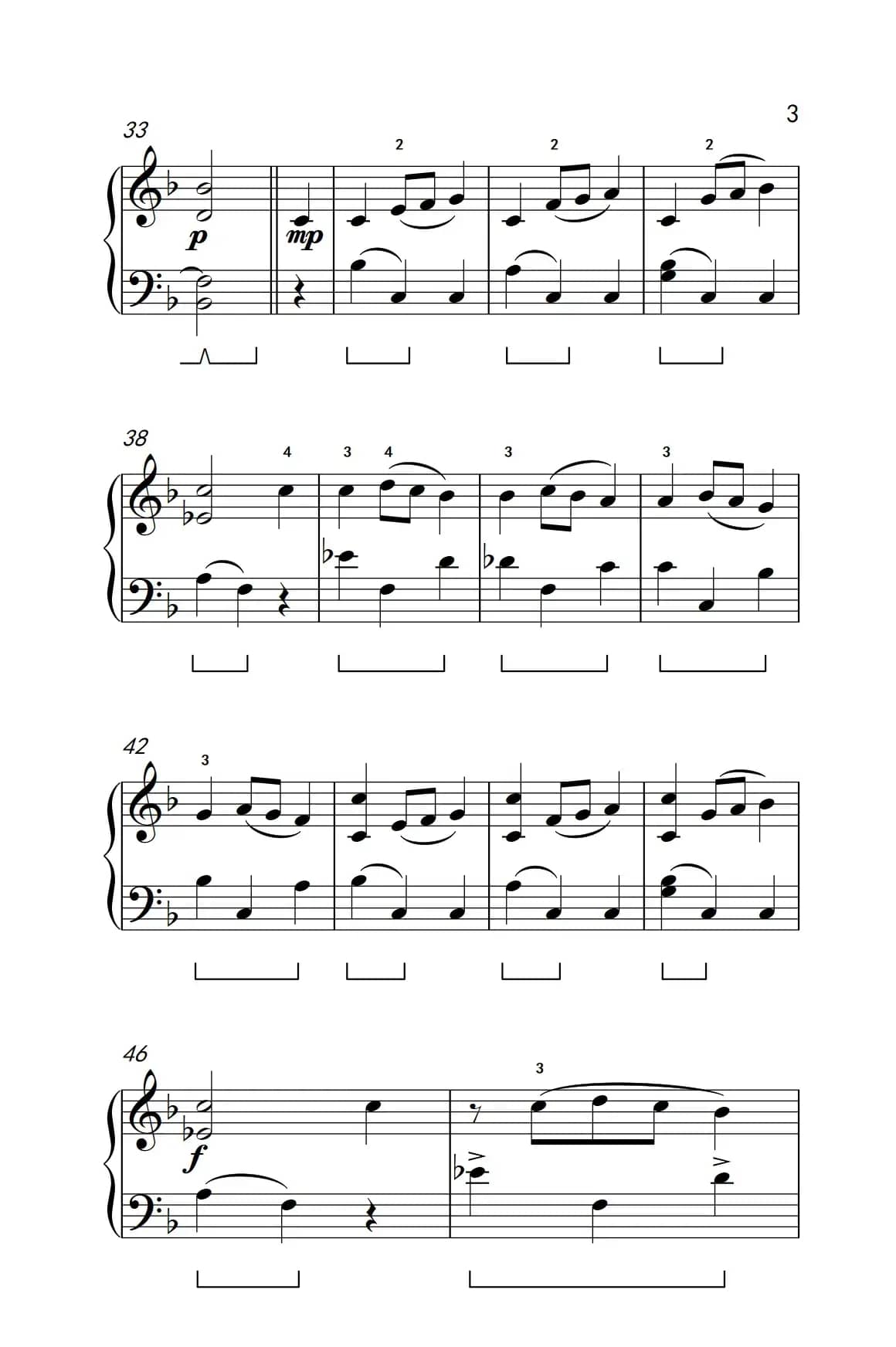 圆舞曲（Op 18）（约翰·汤普森 成人钢琴教程 第二册）