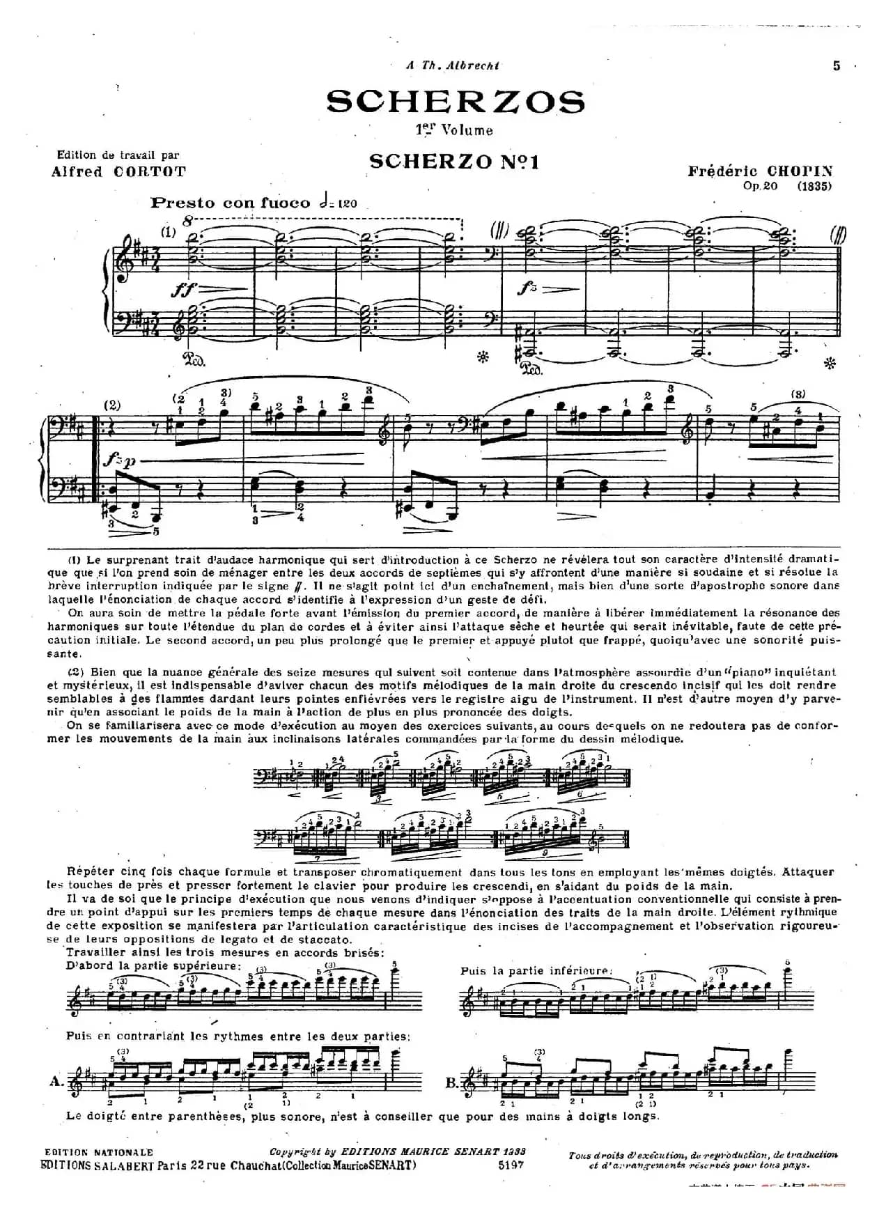 Scherzo No.1 in b Minor Op.20(b小调第一谐谑曲)