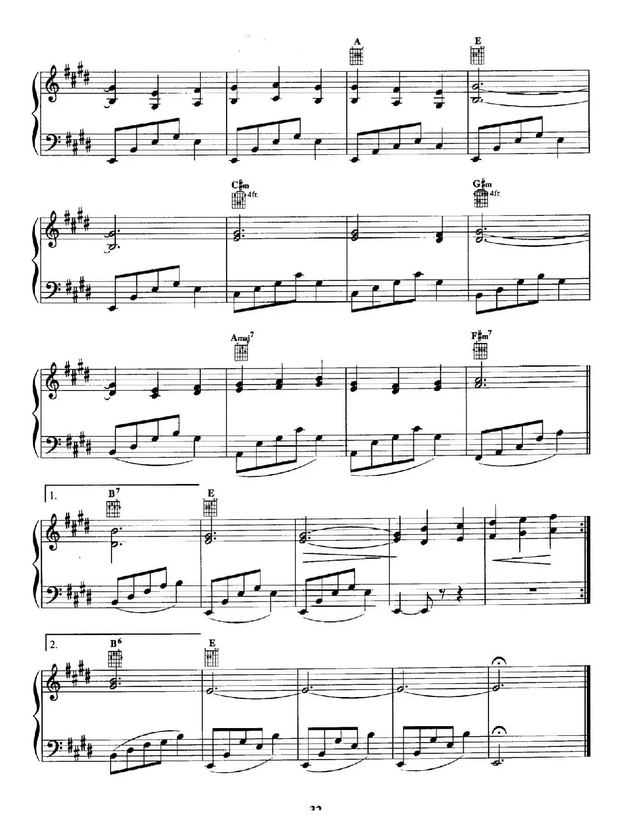 电影配乐大师莫瑞康最佳20首钢琴谱（Best of Ennio Morricone·9）