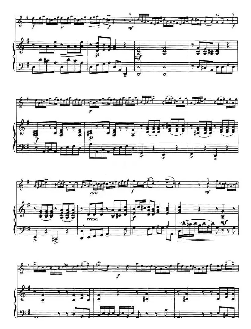 Allegro（快板、小提琴+钢琴伴奏）