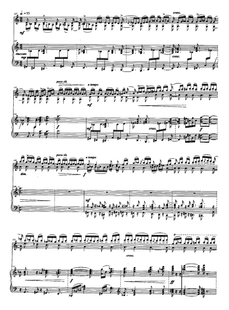 天堂（小提琴与钢琴谱）