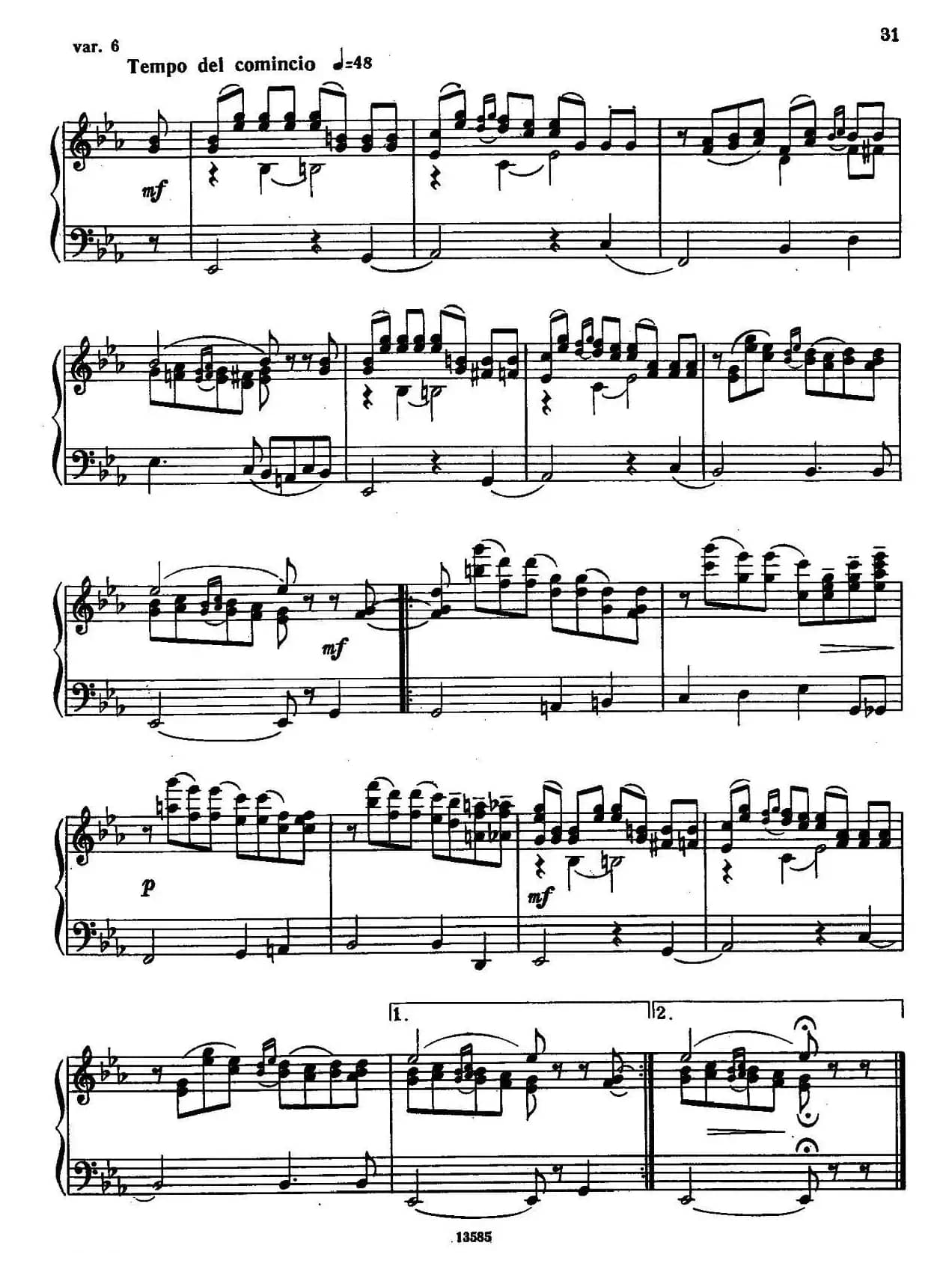 b小调奏鸣曲(第二乐章)