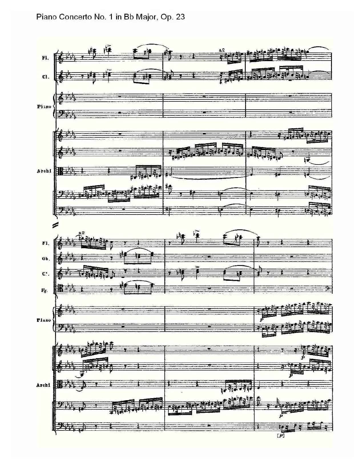 Bb大调第一钢琴协奏曲,Op.23第三乐章（一）