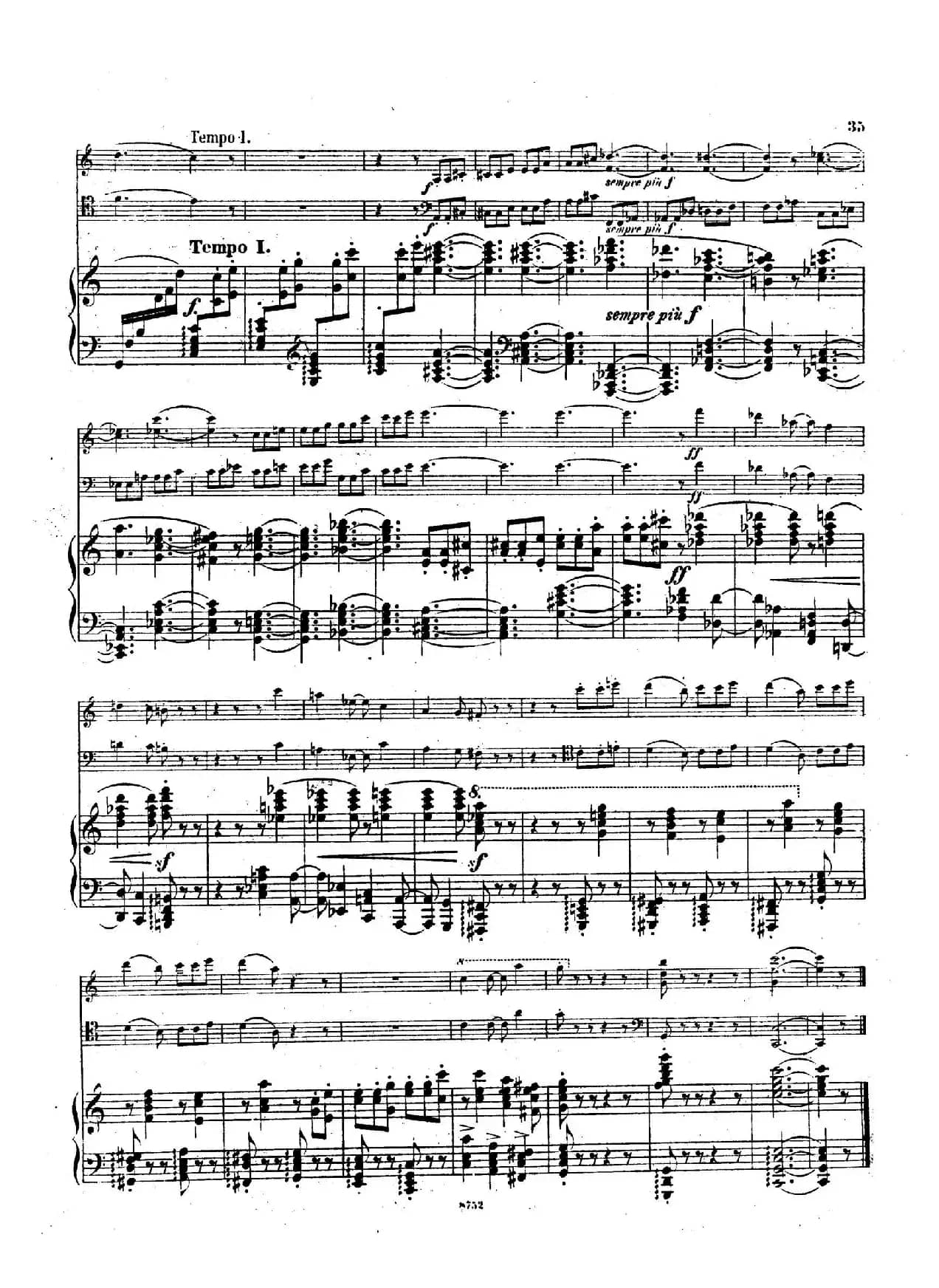 Piano Trio No.3 in c Minor Op.101（c小调第三钢琴三重奏）