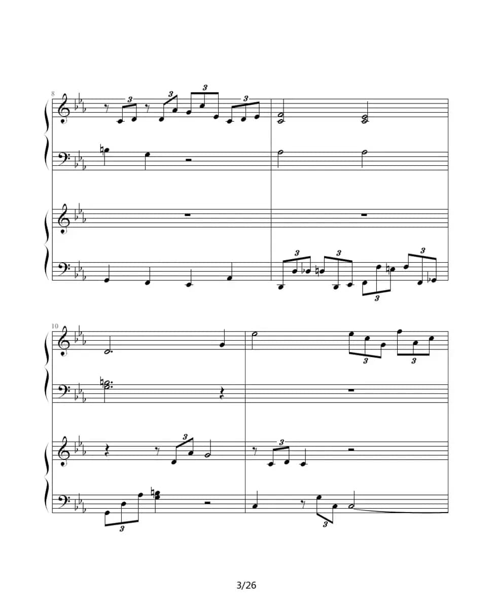 ココロの音（双钢琴）