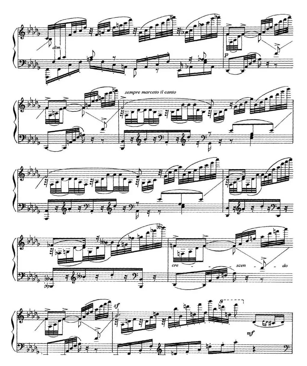 柴可夫斯基18首钢琴小品Op.72（14.Chant elegiaque）