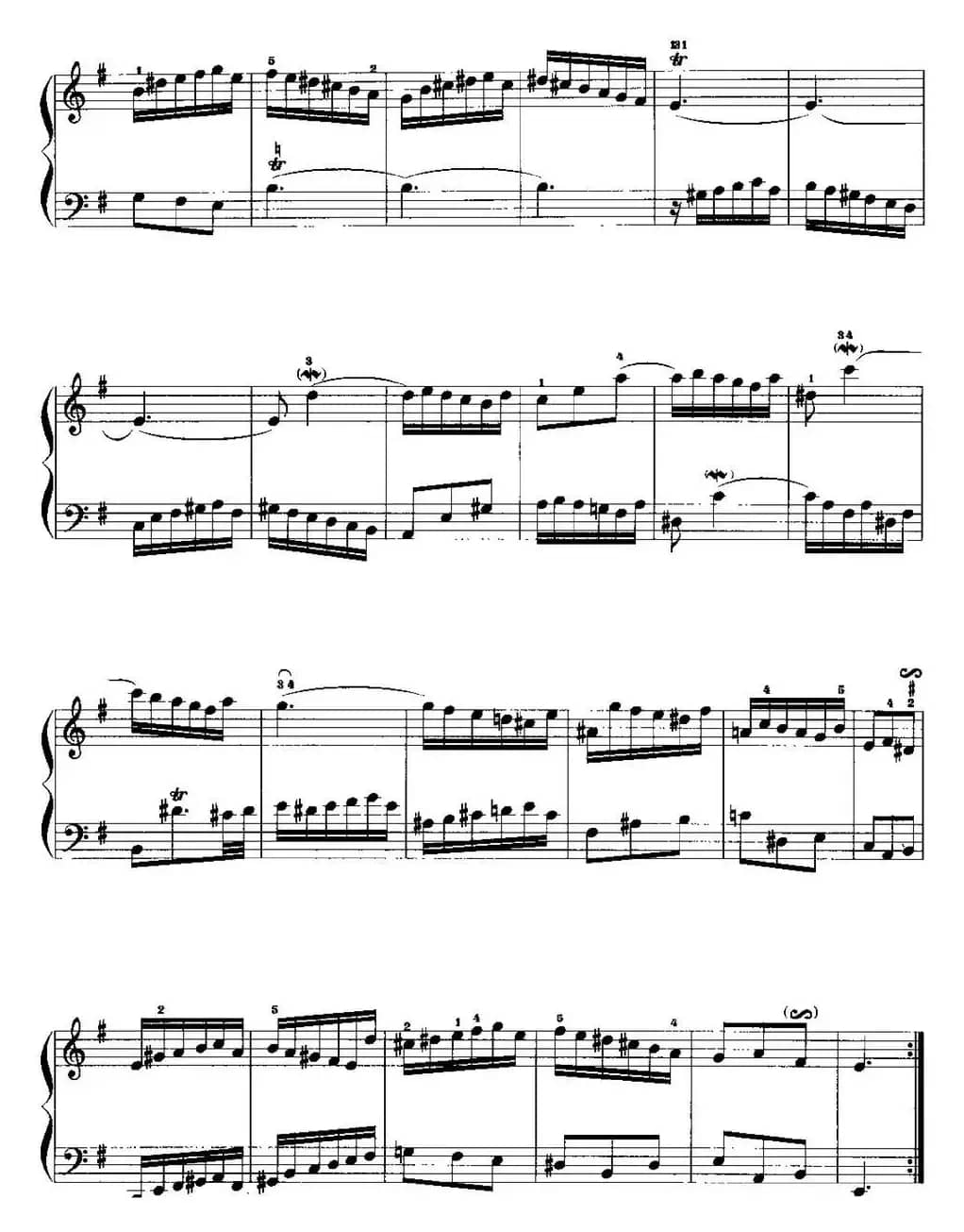 手风琴复调作品：e小调前奏曲