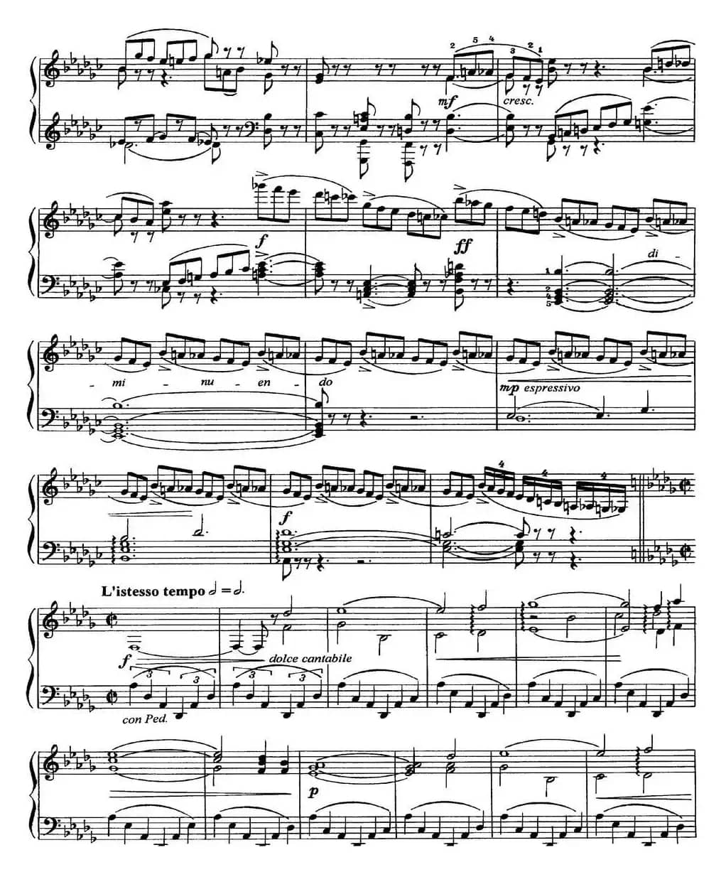 柴可夫斯基18首钢琴小品Op.72（10.Scherzo-fantaisie）