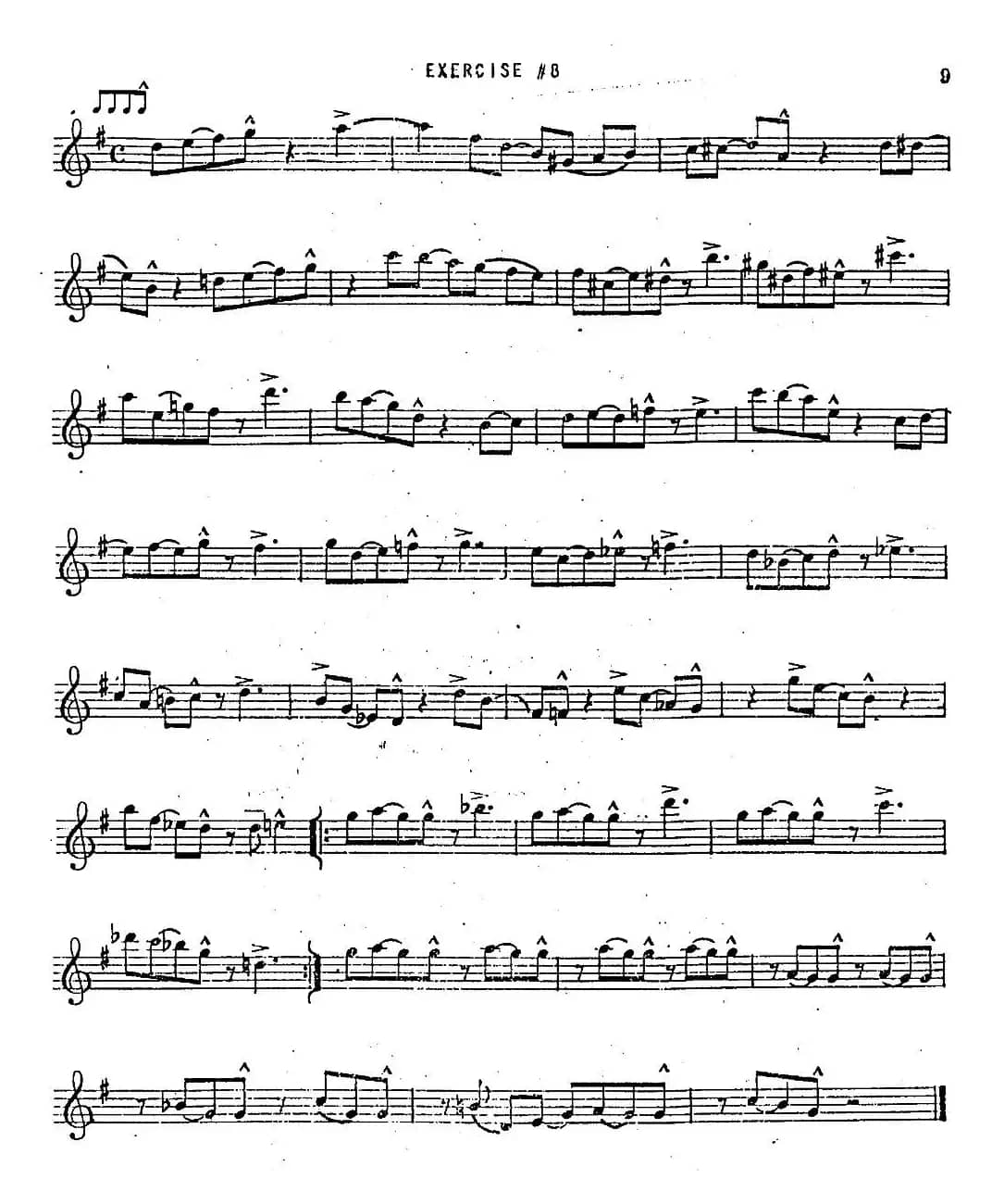 Intermediate Jazz Conception by Lennie Niehaus（20 Jazz Exercises）