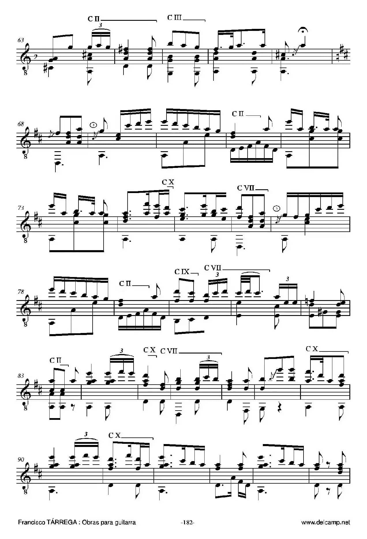 《塔雷加作品全集》第10部分（古典吉他）