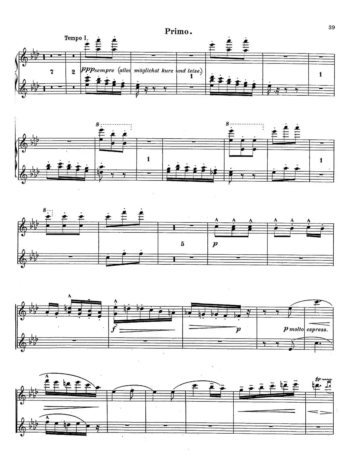 c小调第二交响曲“复活”（Ⅱ）（改编四手联弹版）