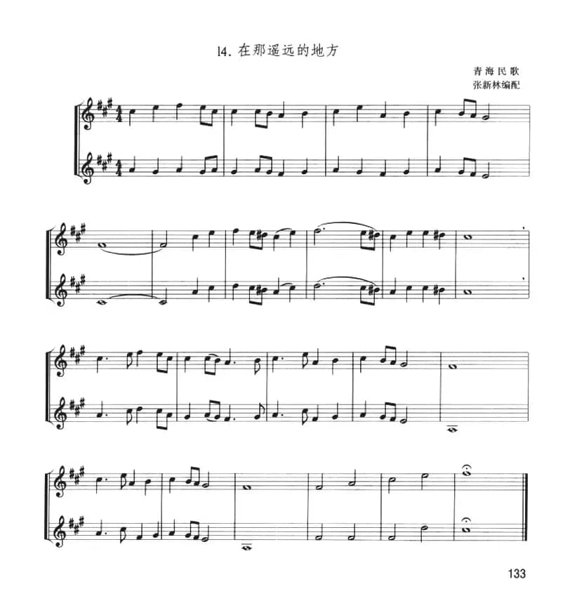 在那遥远的地方（小号二重奏）