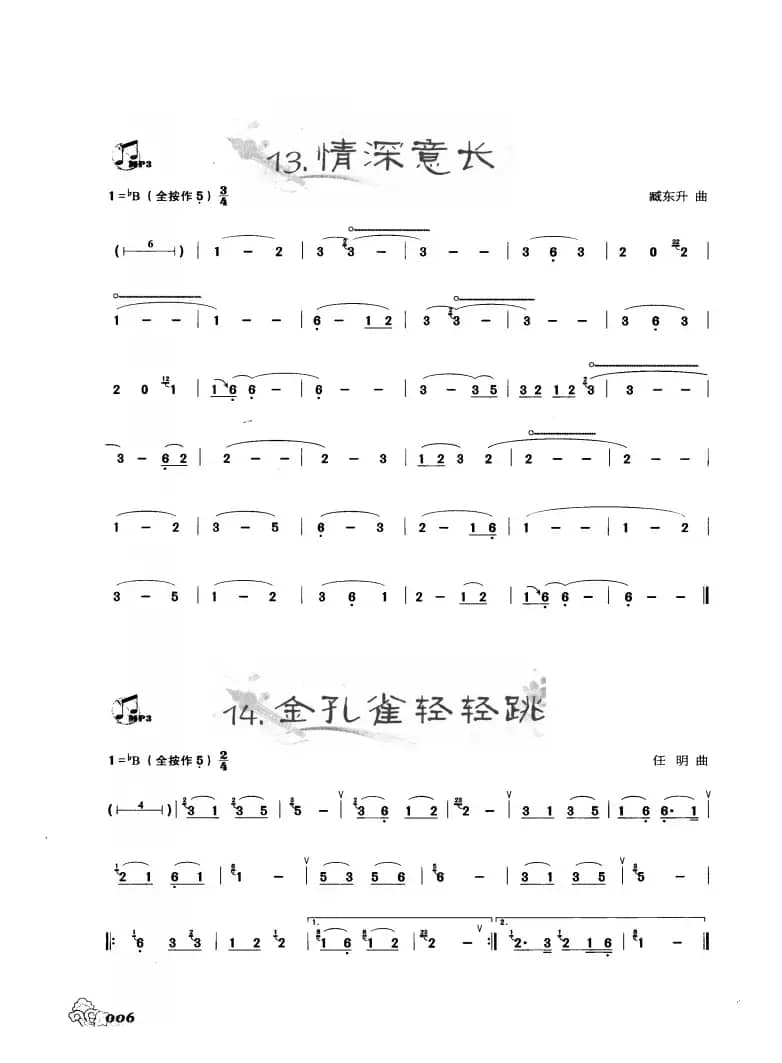 葫芦丝曲精选：情深意长 金孔雀轻轻跳
