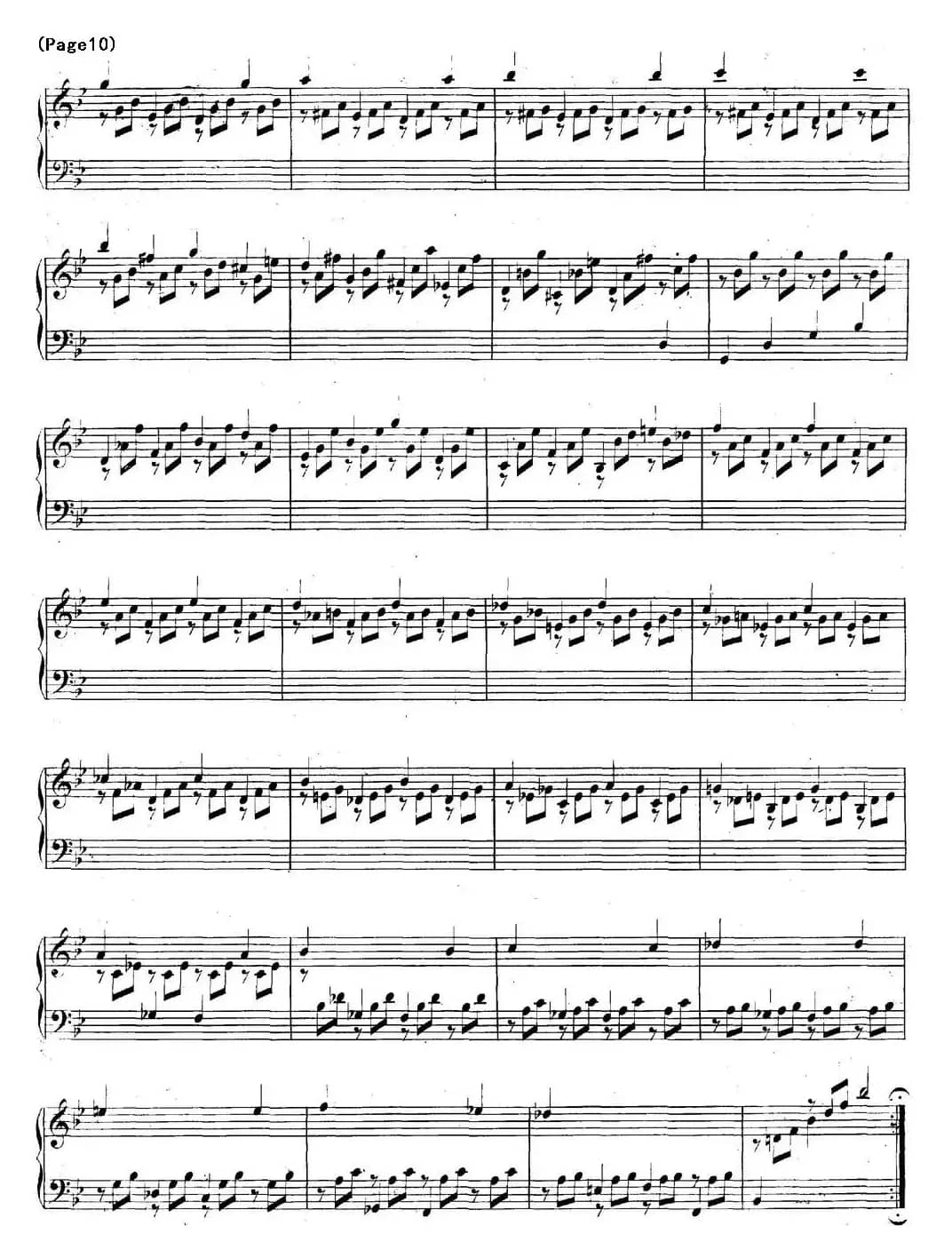 帕蒂塔6首德国组曲（No.1 降B大调 巴赫 Partita B-flat Major BWV825）