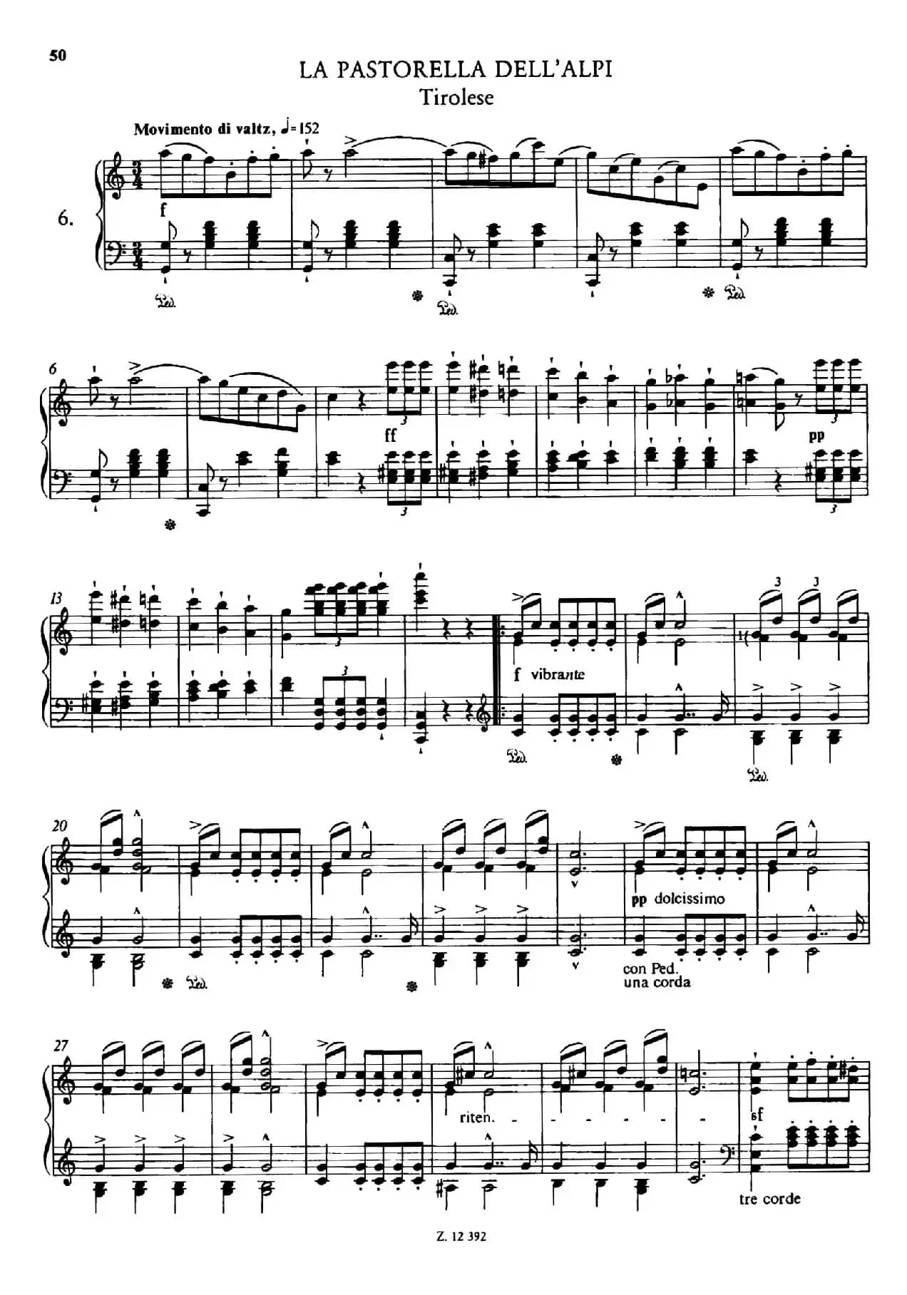 Soirées Musicales S.424（《音乐晚会（全12首）》第6首）