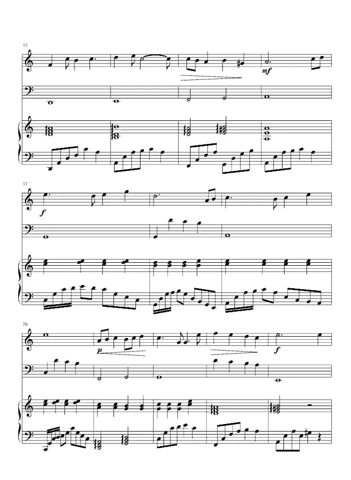 天空之城（小提琴+大提琴+钢琴）