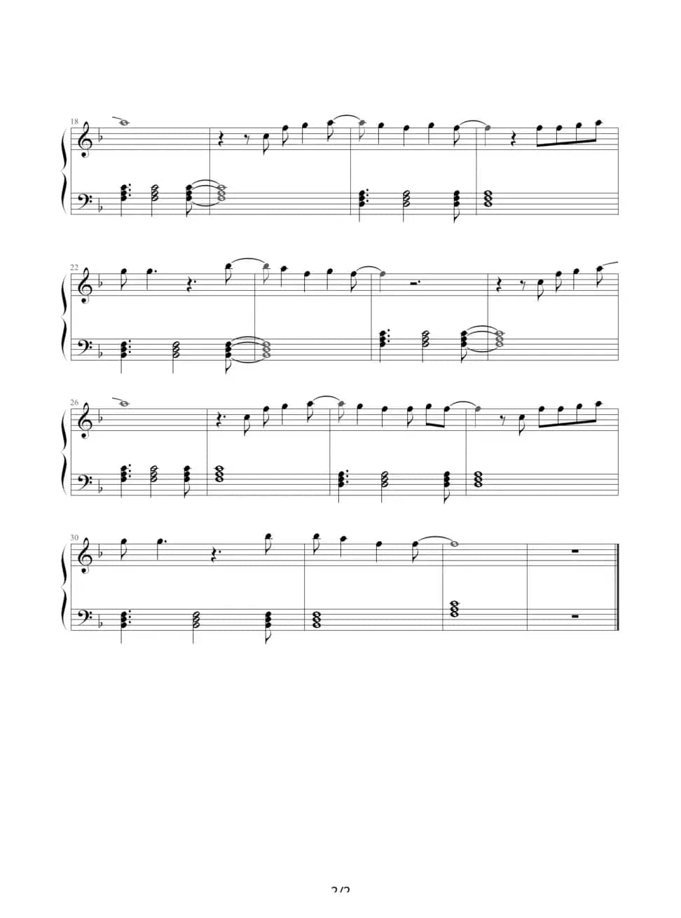 Just The Way You are（钢琴版）