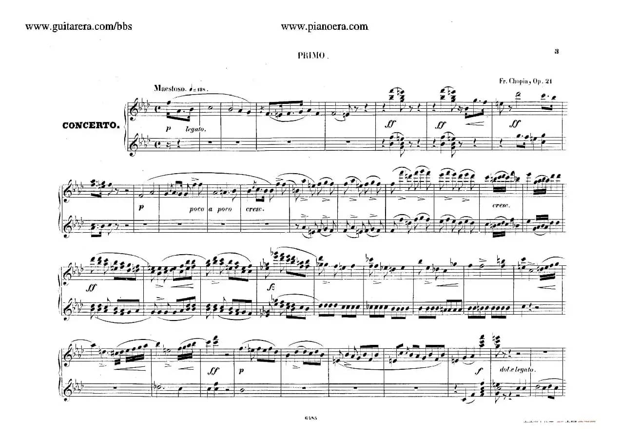 Piano Concerto No.2 in f Minor Op.21（f小调第二钢琴协奏曲·四手联弹版）
