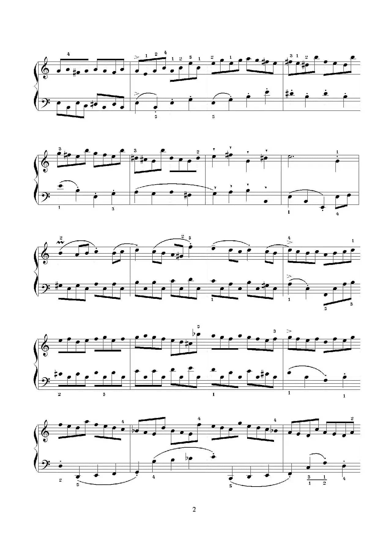 布列舞曲（选自《第二英国组曲》杨一丹标注）