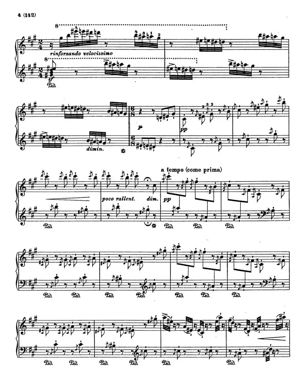 李斯特音乐会练习曲 S145（1 S145 森林的呼啸 Waldesrauschen）