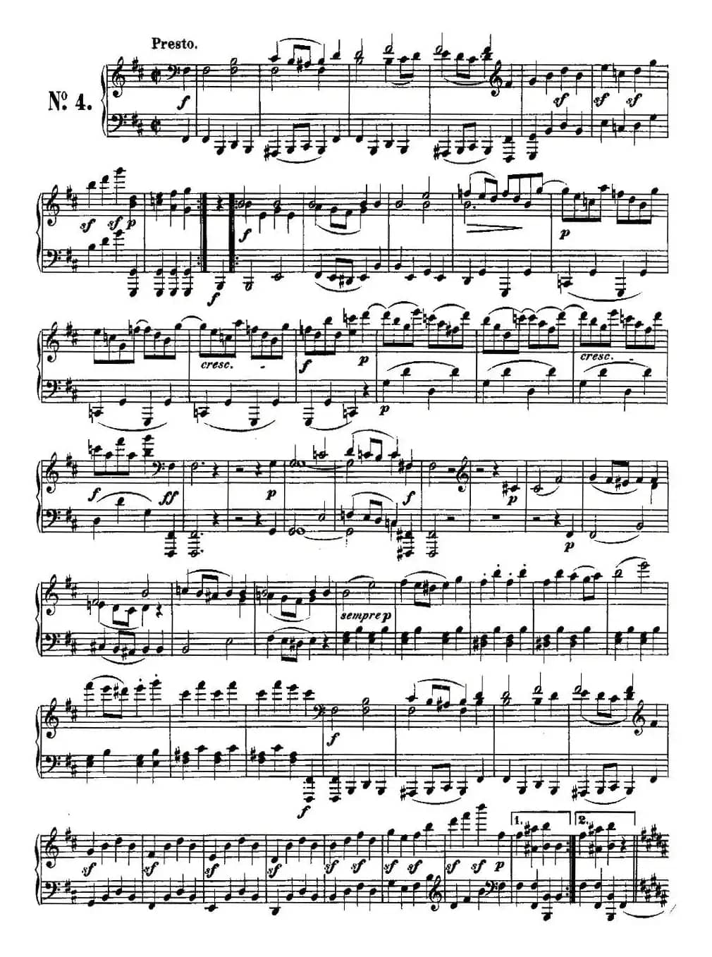 贝多芬钢琴小品Op.126 之四