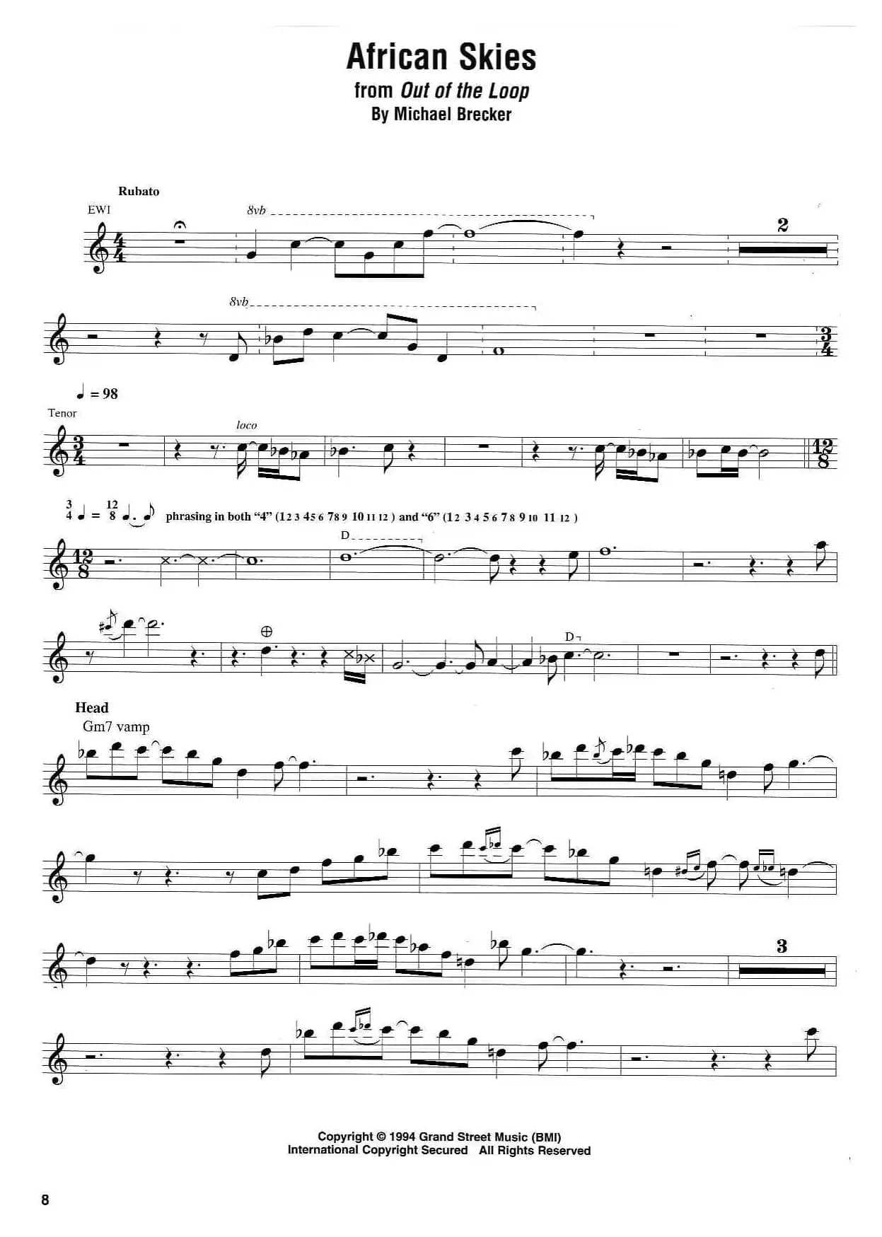 African Skies（第一首）